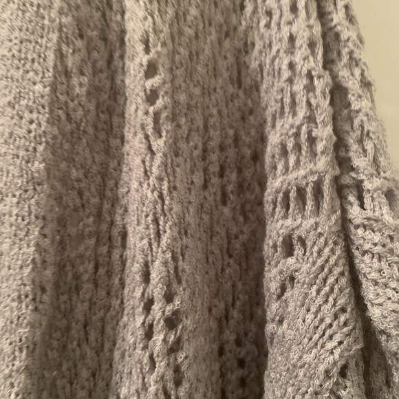 Time And Tru Women's 3/4 Sleeve Cardigan Sweater Open-Front Size L 12-14 Gray - Picture 5 of 7